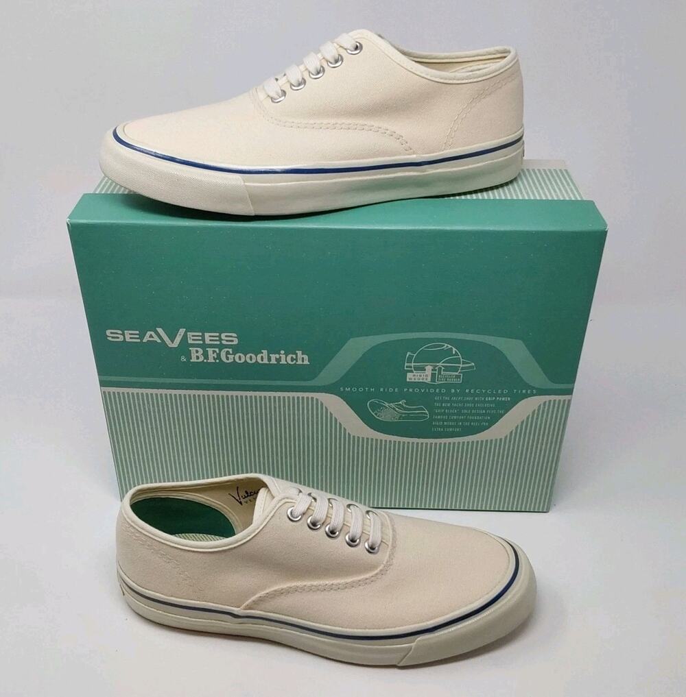 SeaVees x BFGoodrich Founders Edition Yacht Shoe Womens 7.5 White 60th NIB